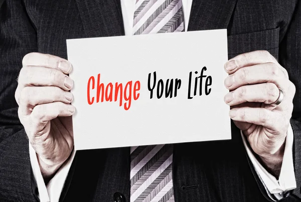 Change Your Life, Positivity Concept — Stock Photo, Image