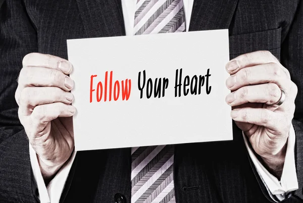 Follow Your Heart, Life Concept — Stock Photo, Image