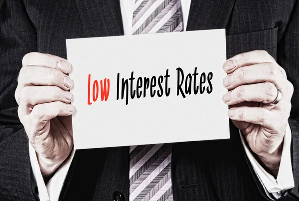 Low Interest Rates Concept — Stock Photo, Image