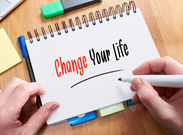 Mudar sua vida, conceito de positividade — Fotografia de Stock
