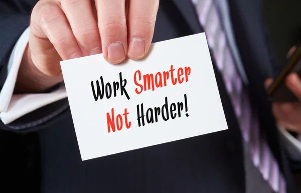 Work Smarter Not Harder words — Stock Photo, Image