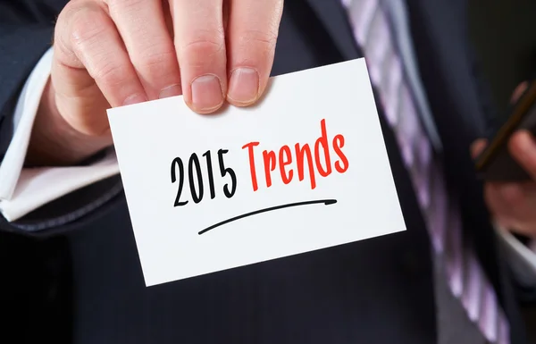 2015 trends, Business analyse Concept. — Stockfoto