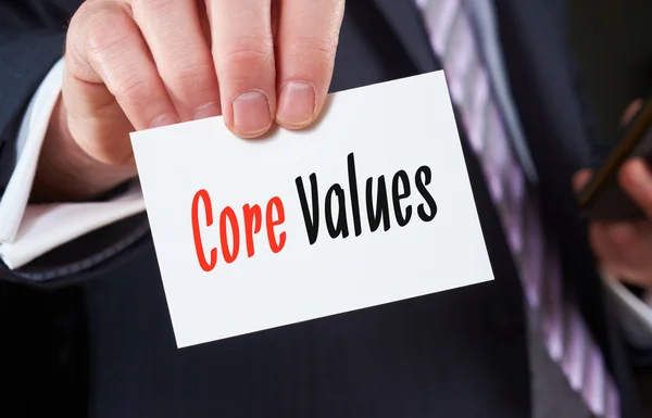 Concepção dos Valores Fundamentais — Fotografia de Stock