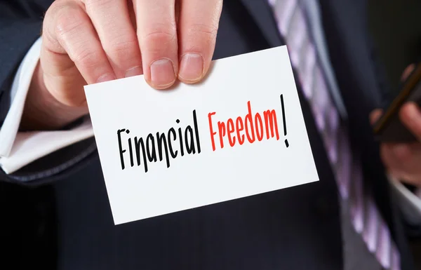 Concepto de libertad financiera — Foto de Stock