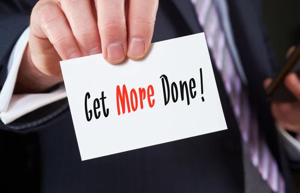 Get More Done written on card — Stock Photo, Image