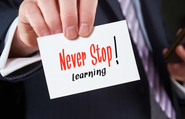 Never Stop Learning Concept — Zdjęcie stockowe