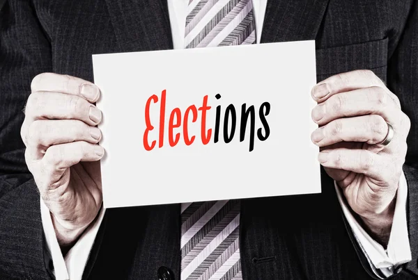 Election Concept written on card — Stock Photo, Image