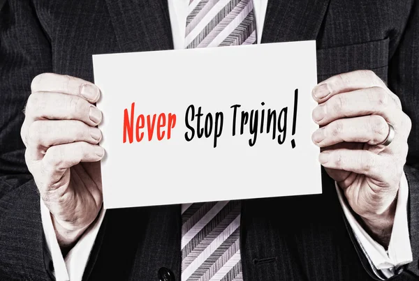 Never Stop Learning Concept — Stock Photo, Image