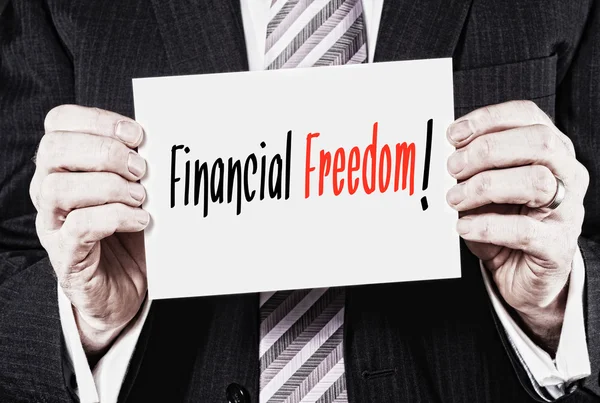 Concepto de libertad financiera — Foto de Stock