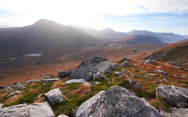 Looking out over Scottish Highlands. — Stock Photo, Image