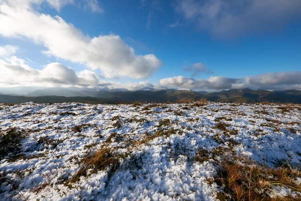 Ein schneebedecktes Plateau, Derwent fällt — Stockfoto