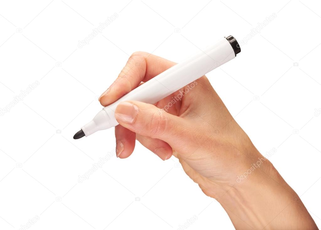 Female Hand Holding Pen