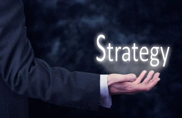 Palabra de mano Estrategia . —  Fotos de Stock