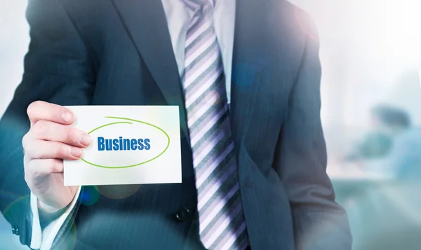 Concetto di business su scheda — Foto Stock