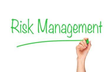 Hand writing Risk Management Concept