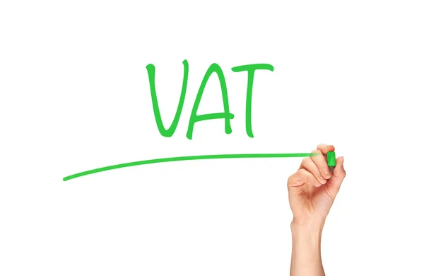 Hand writing VAT Concept — Stok fotoğraf