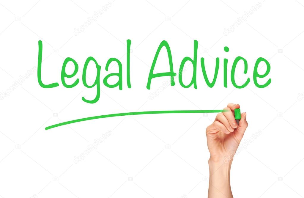 Hand writing Legal Advice Concept