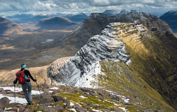 Three horns on Ben Alligin Ridge