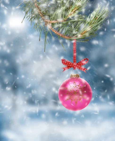 Christmas tree ball decoration — Stock Photo, Image