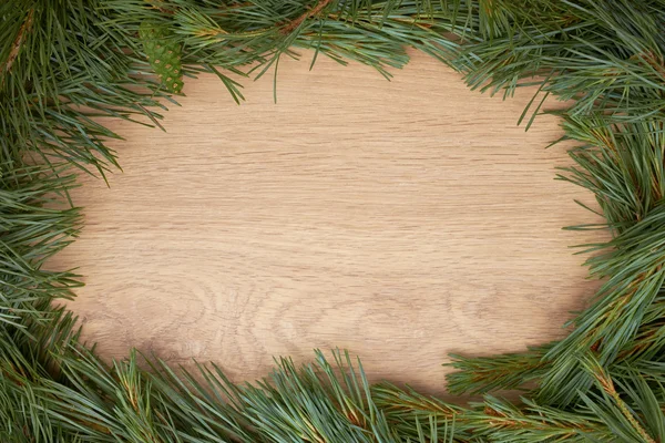 Christmas wooden background — Stock Photo, Image