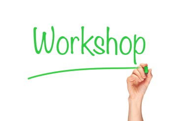 Atölye işaretleyicisinde yazılı