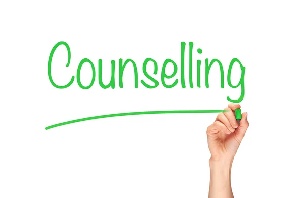 Counselling written in marker — Stock Photo, Image