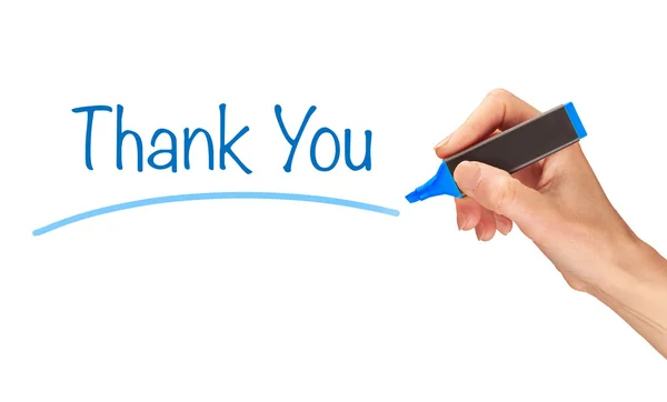 Thank you written in marker — Stock Photo, Image