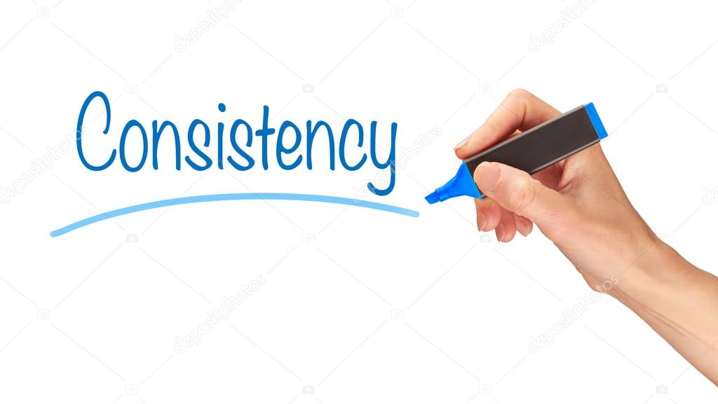 Consistency written in marker