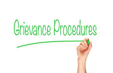 Şikayet prosedürleri kavramı.