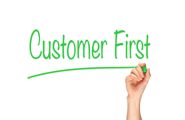 Customer First Concept — Stock Photo, Image