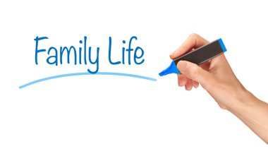 Aile hayatı kavramı.