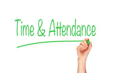 Time and Attendance Concept. clipart