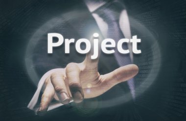 Proje kavramı düğmesi.
