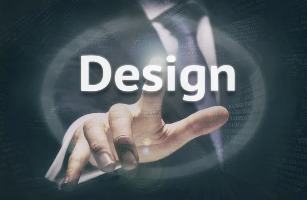 Design concept button. — Stock Photo, Image