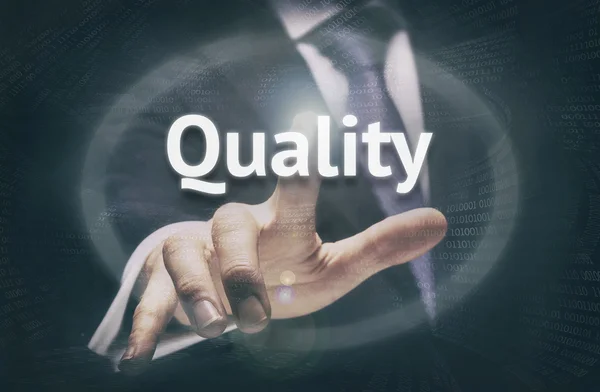 Kalite kavramı düğmesi.