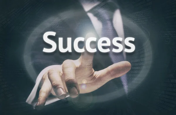 Botão conceito de sucesso . — Fotografia de Stock