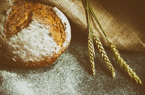 Frisch gebackenes traditionelles Brot — Stockfoto