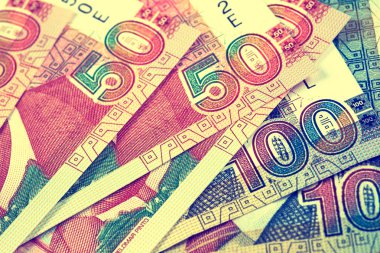 Perulu para birimi yakın çekim