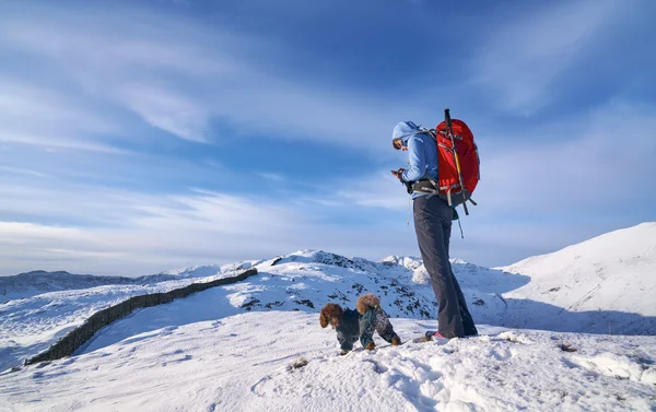 Lake District bergen på vintern. — Stockfoto