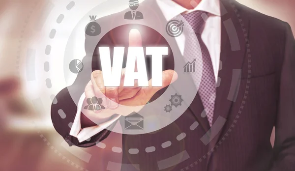 VAT konceptet knappen — Stockfoto