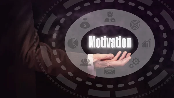 Pulsante concetto di motivazione — Foto Stock