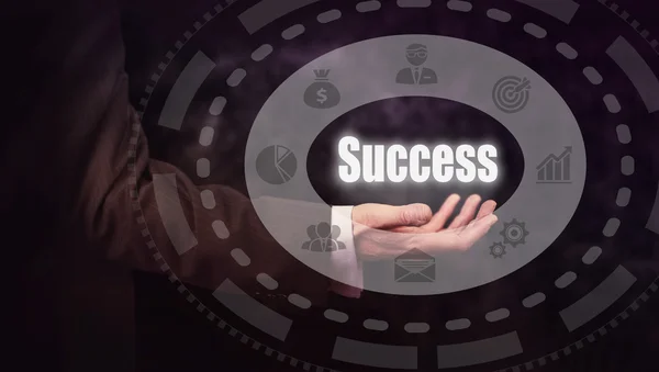 Success concept button — Stock Photo, Image