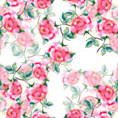  Güzel, dikişsiz bir tatil çiçeği deseni. Beyaz arkaplanda Sevgililer Günü için.