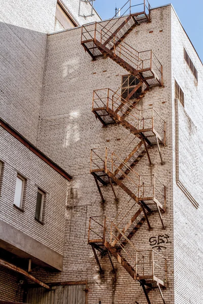 Požární Únikové schodiště — Stock fotografie