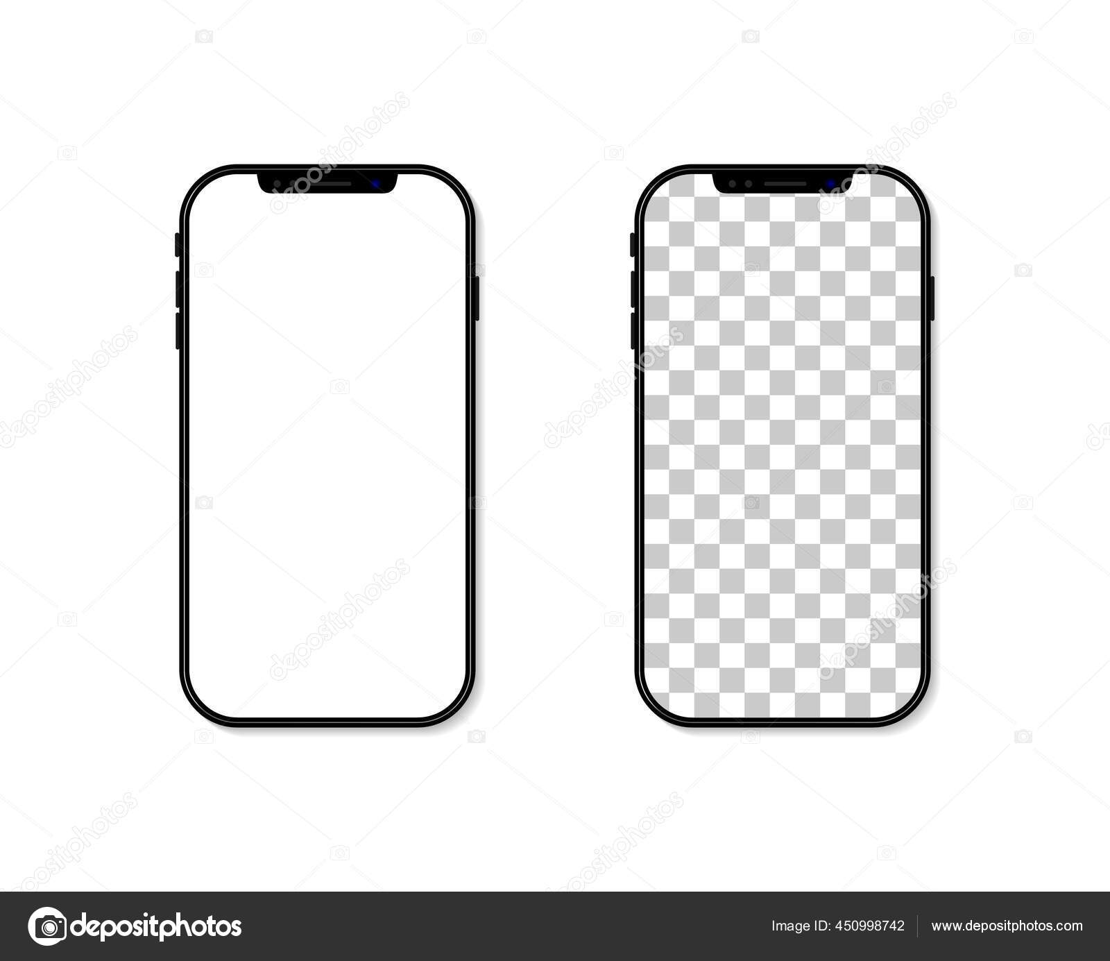 Phone Screen Frame Template Cellphone Isolated Transparent Background  Smartphone Mockup Stock Vector Image by ©Wise_ant #450998742