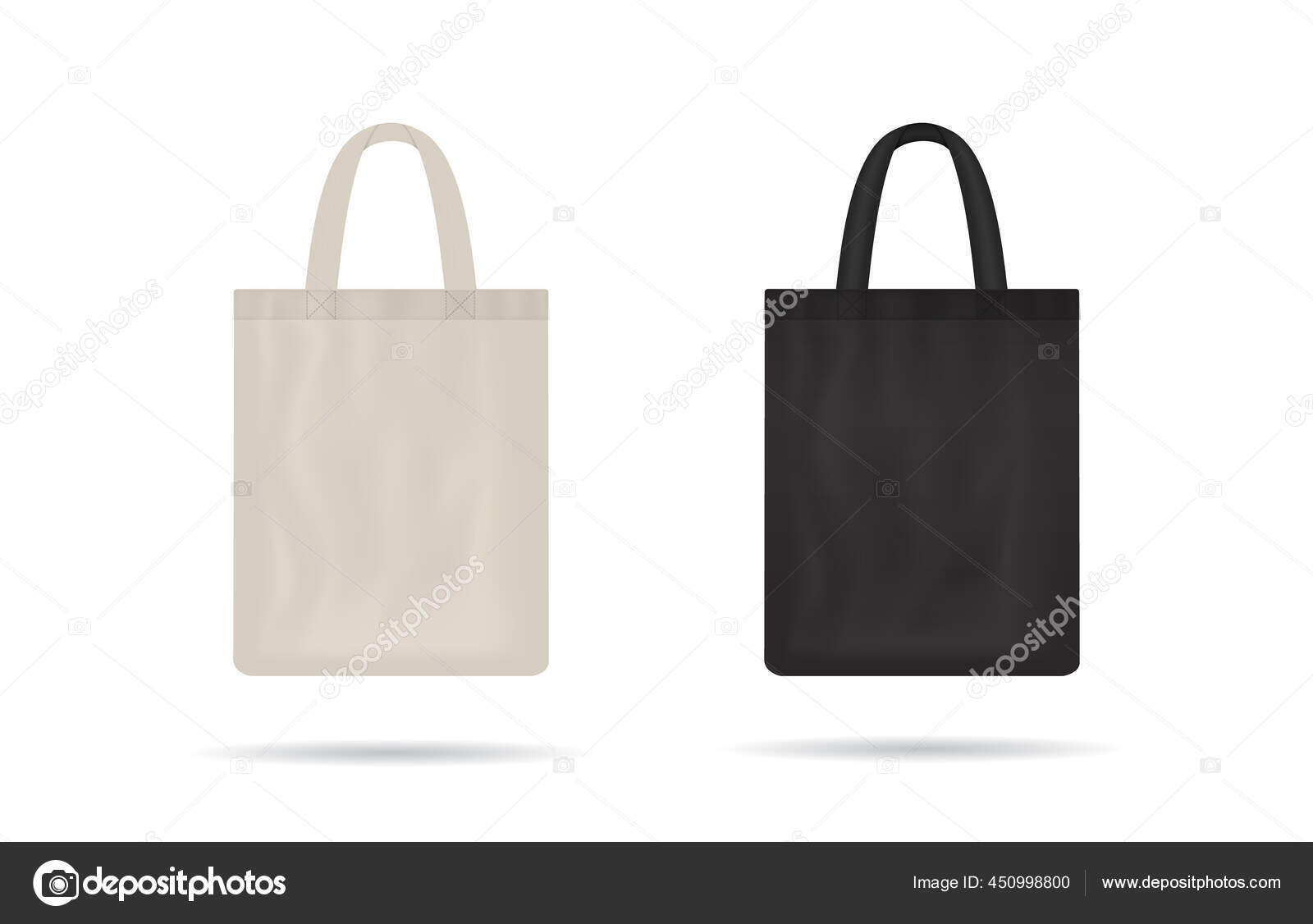Tote Bag Template Black Canvas Bag Mockup Fabric Tote Cloth