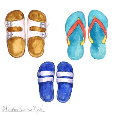 Suluboya yaz Clipart - beyaz 