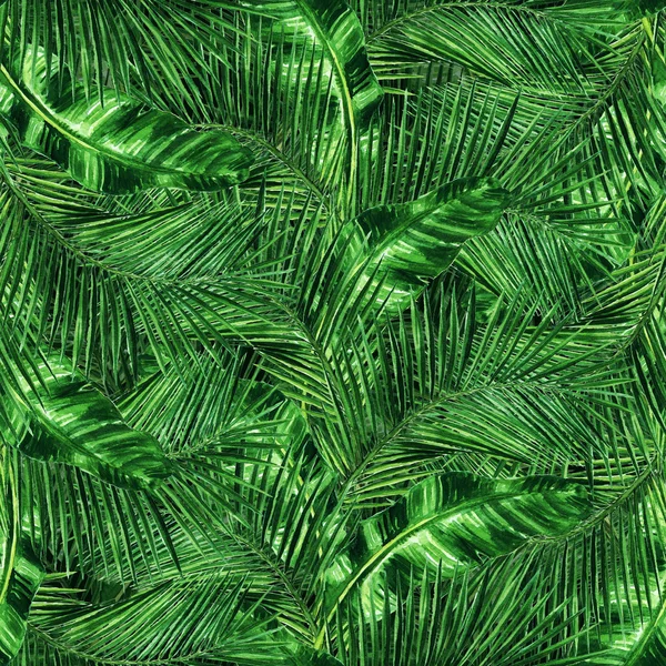 Akvarell Seamless pattern - trópusi háttér — Stock Fotó