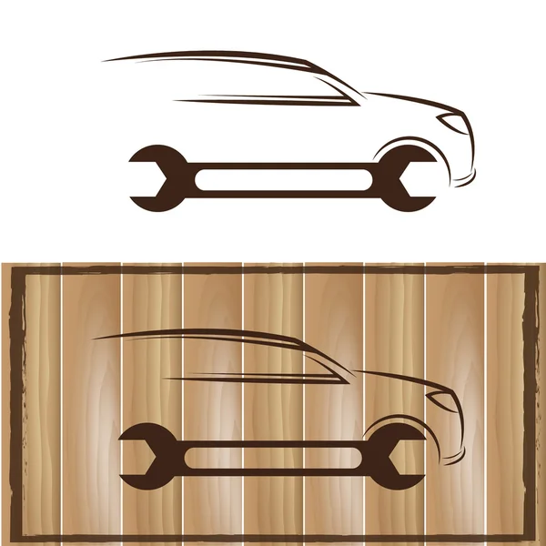 Simbolo dell'automobile - illustrazione vettoriale — Vettoriale Stock
