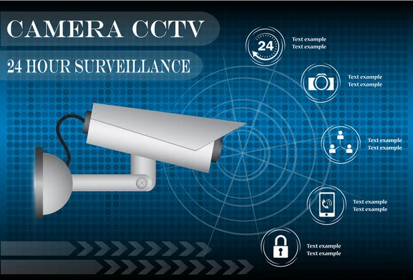 Cámara cctv, Ilustración eps 10 — Vector de stock